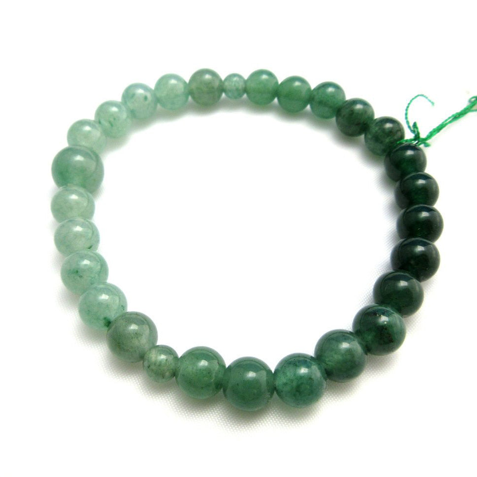 7.3mm Indian Jade Gradation Bracelet