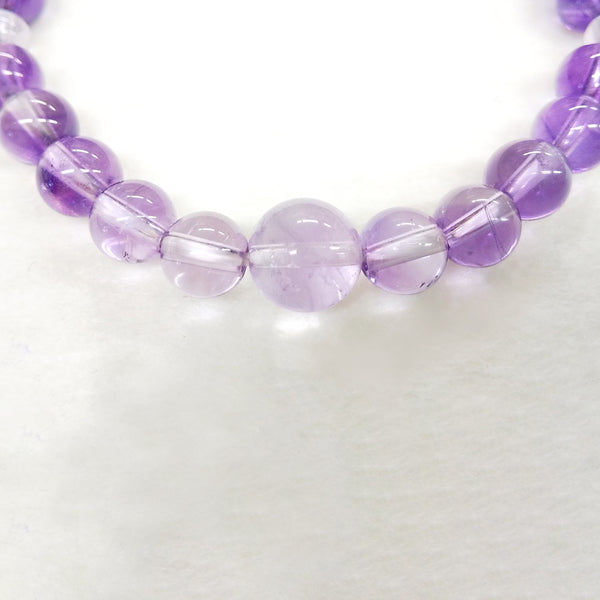 7mm Amethyst Quartz Gradation Bracelet