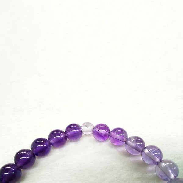 7mm Amethyst Quartz Gradation Bracelet