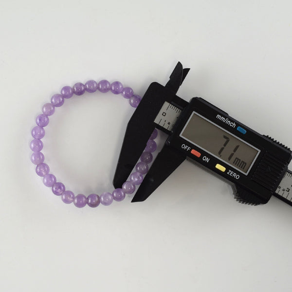 7mm Lavender Amethyst Bracelet