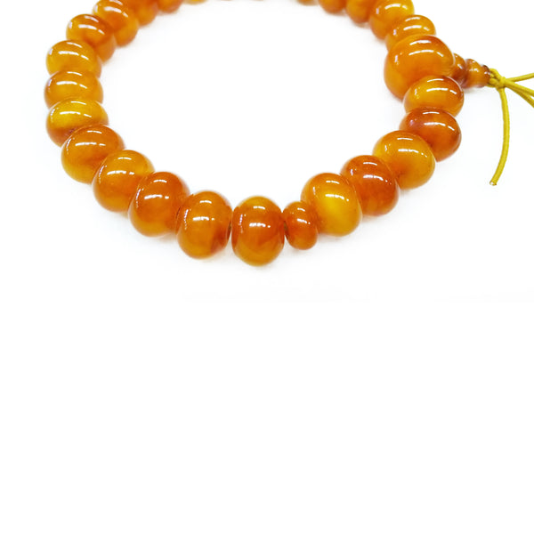7×10mm Honey Amber Oval beads Bracelet