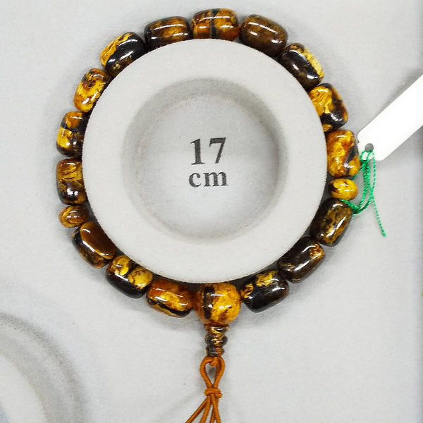 8mm China Fushun Amber Bracelet