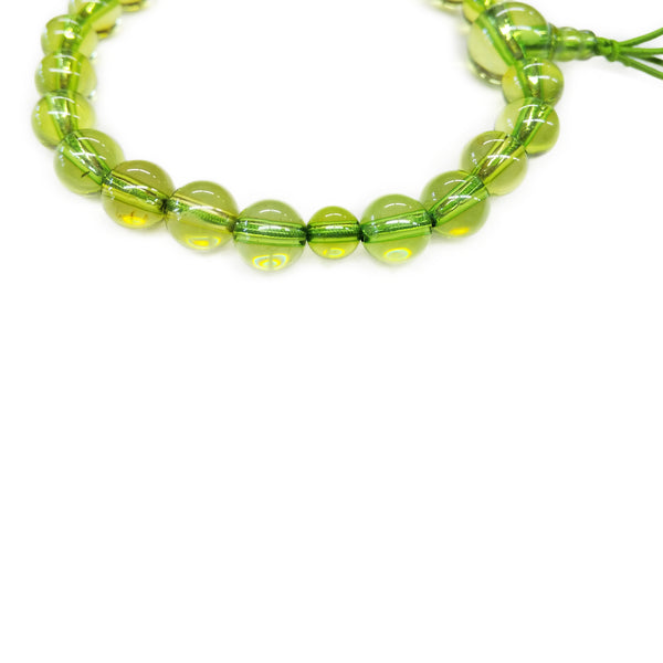 8mm Nature Green Amber Bracelet