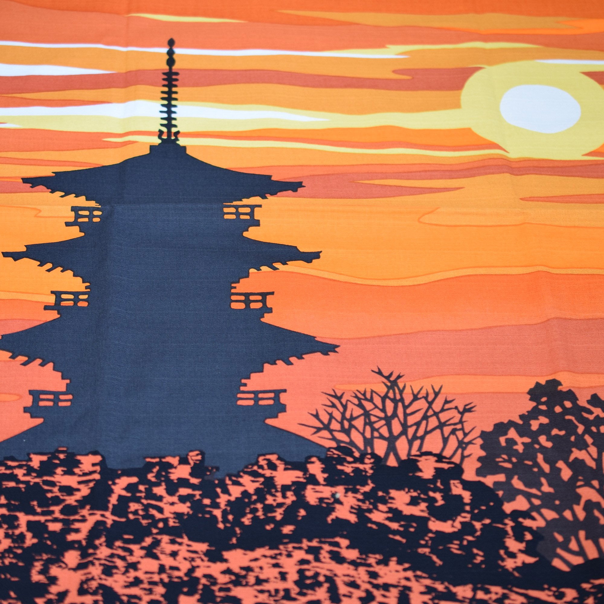 風呂敷 井堂雅夫 現代木版画 京都風景 – 京都あさひ屋－Kyoto Asahiya