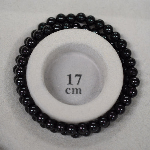 6mm Black Onyx Double Bracelet - 京都あさひ屋－Kyoto Asahiya