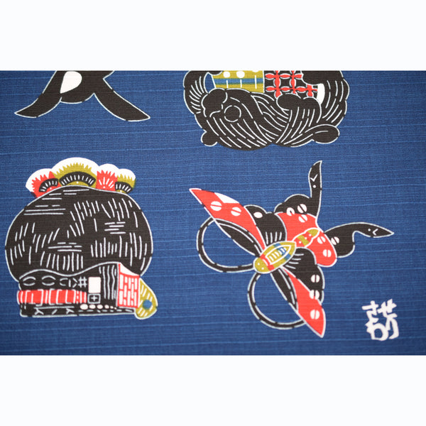 55cm Cotton Furoshiki - Keisuke Serizawa Animals and plants