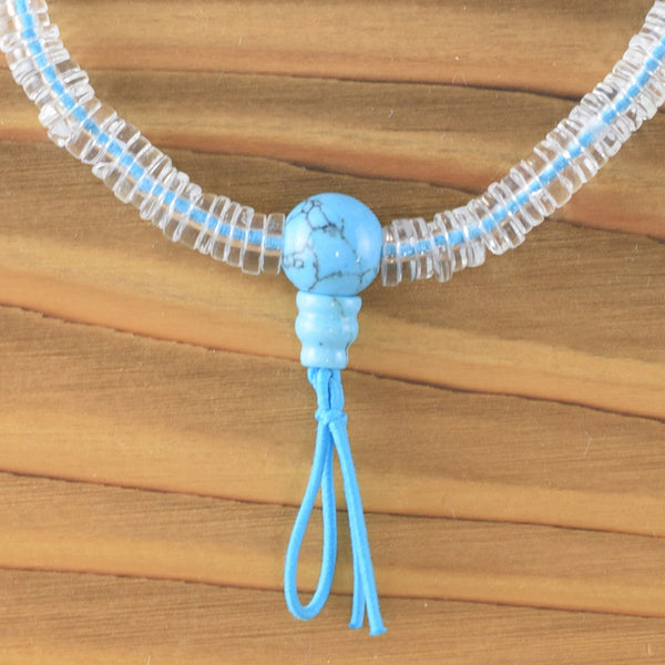 6mm 108 beads Crystal & Turquoise Bracelet - 京都あさひ屋－Kyoto Asahiya