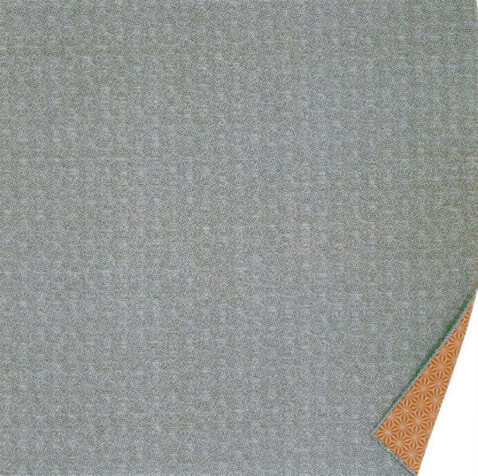 Cotton Furoshiki - Reversible Green × Orange