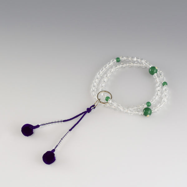 Jōdo Crystal & Jade Juzu Prayer beads