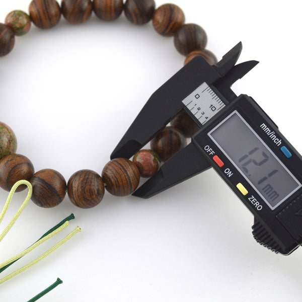 Kotan Tiger Rosewood & Epidote Unakite Juzu Prayer beads