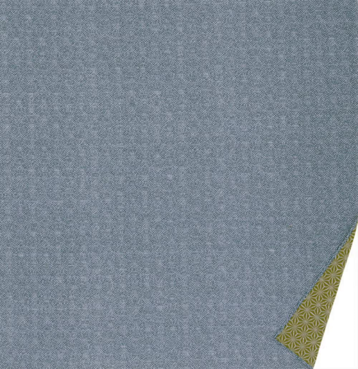 Cotton Furoshiki - Reversible Navy Blue × Green