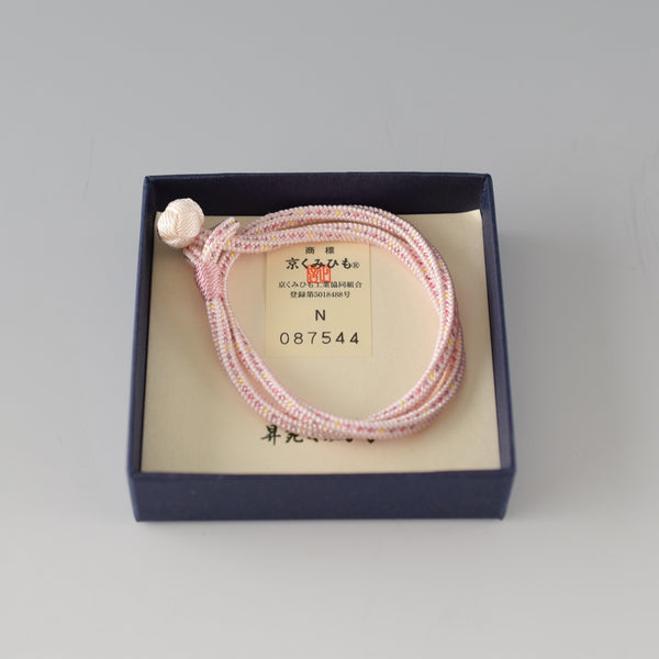 Kumihimo Silk Bracelet Pink