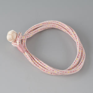 Kumihimo Silk Bracelet Pink
