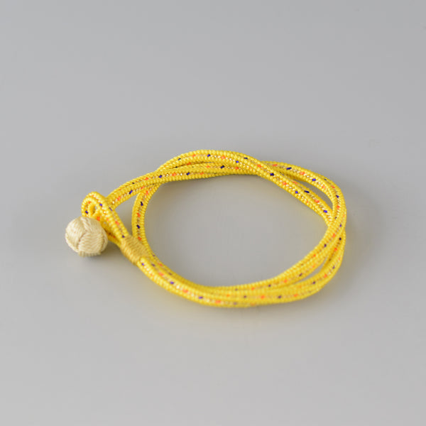 Kumihimo Silk Bracelet Yellow