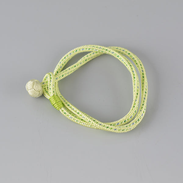 Kumihimo Silk Bracelet Green
