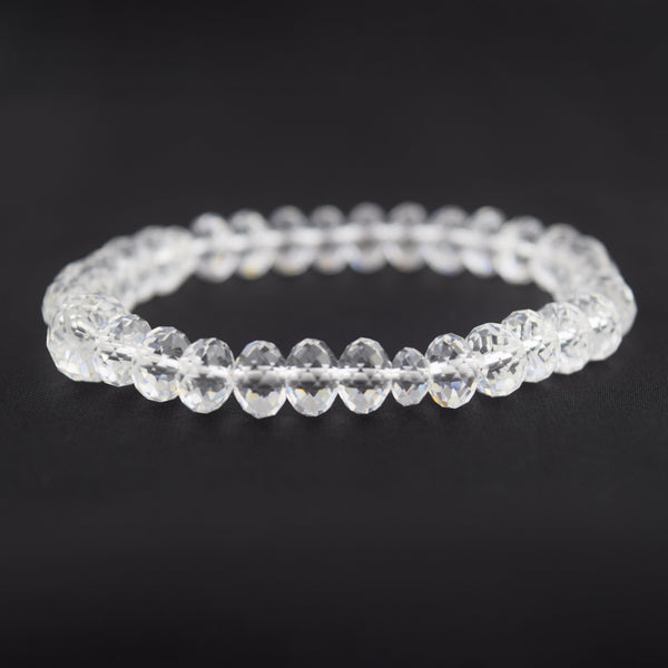 Shiny Crystal Glass Diamond Cut beads Bracelet