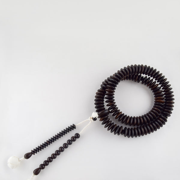 Tendai Ohira Band black ebony Juzu Prayer beads