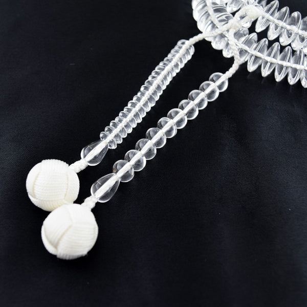 Tendai Ohira Clear Crystal Juzu Prayer beads