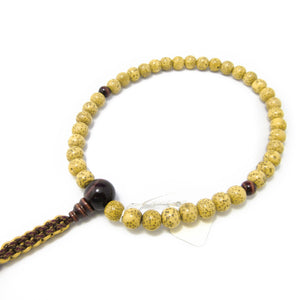White Bodhi Seed Wood & Red Tiger Eye Juzu Prayer beads