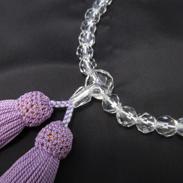 Cut Crystal Juzu Prayer beads Purple
