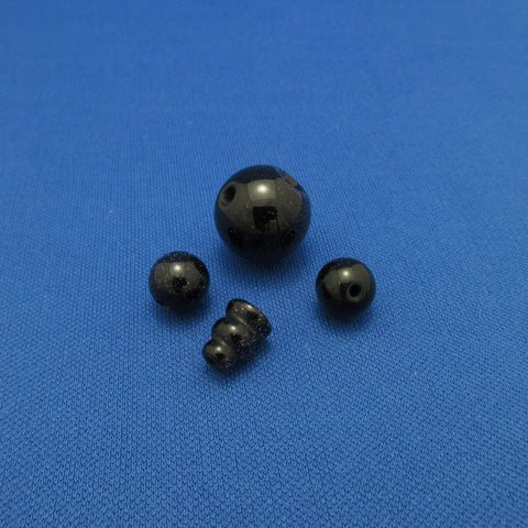 Blue Goldstone Beads 4pcs Set