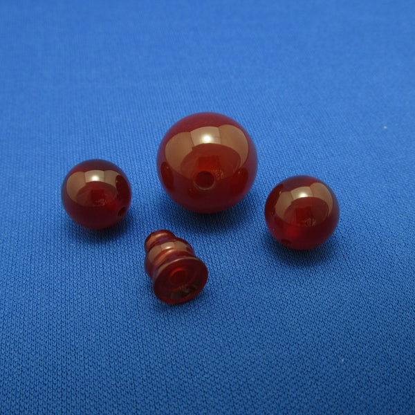 Red Agate Beads 4pcs Set