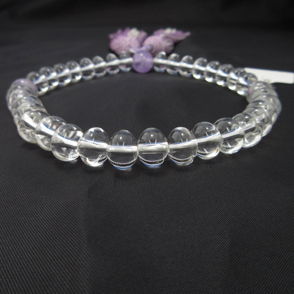 Crystal Oval Beads & Amethyst Juzu Prayer beads