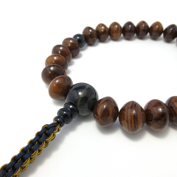 Sendan Wood & Blue Tiger Eye Juzu Prayer beads