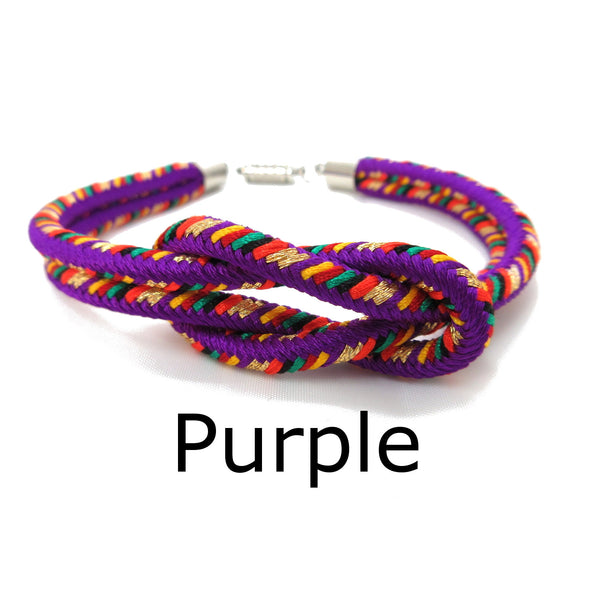 Kumihimo Bracelet Purple