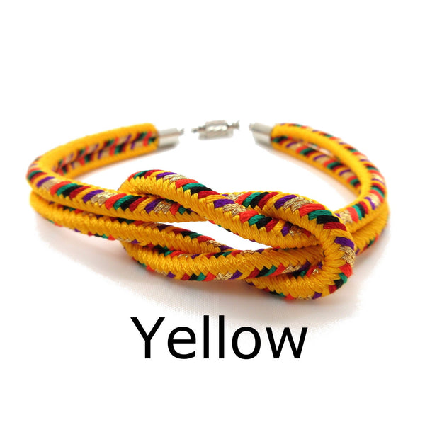 Kumihimo Bracelet Yellow