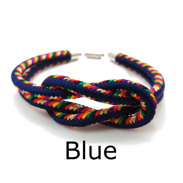 Kumihimo Bracelet Blue