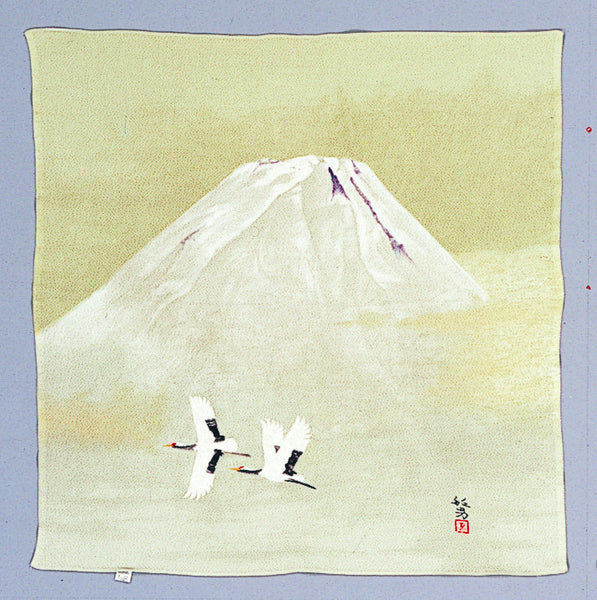 68cm Silk Furoshiki - Toshio Matsuo Fuji Mountain