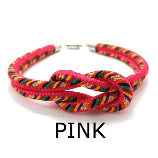 Kumihimo Bracelet Pink