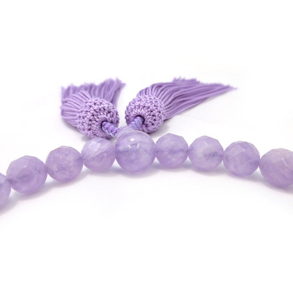 Cut Purple Amethyst Juzu Prayer beads