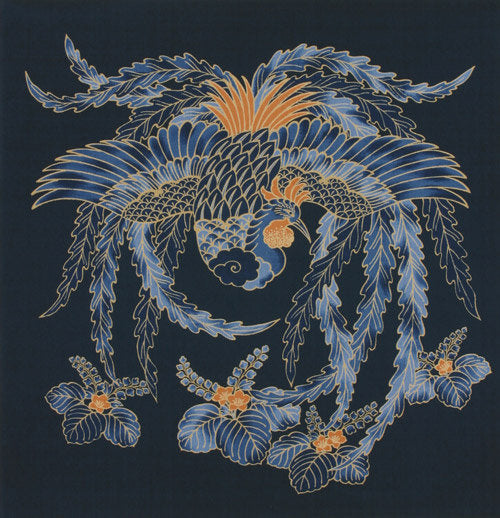 118cm Cotton Furoshiki - Auspicious Phoenix